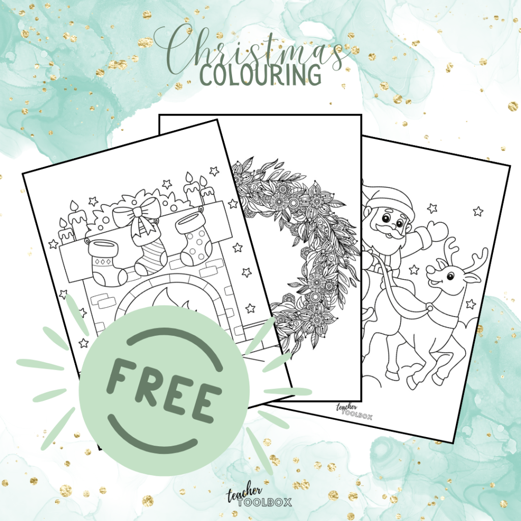 Christmas colouring sheets