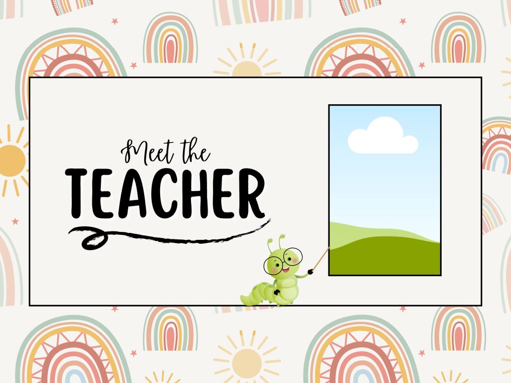 Meet the teacher - editable powerpoint presentation